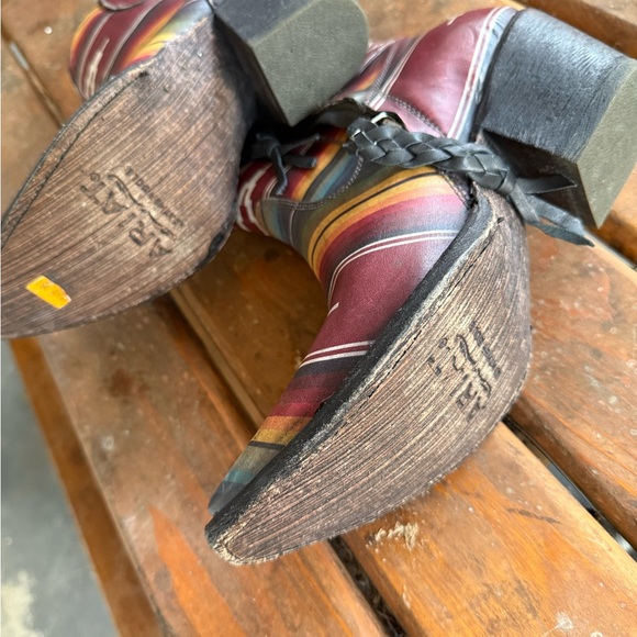 Ariat Colorful Striped Ankle Boots - Picture 2 of 3